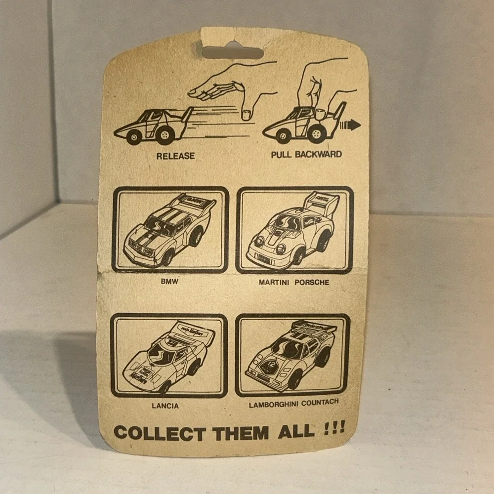 Vintage SZE Toy Super Racer 80s Diecast Car Super‎ Pull Action